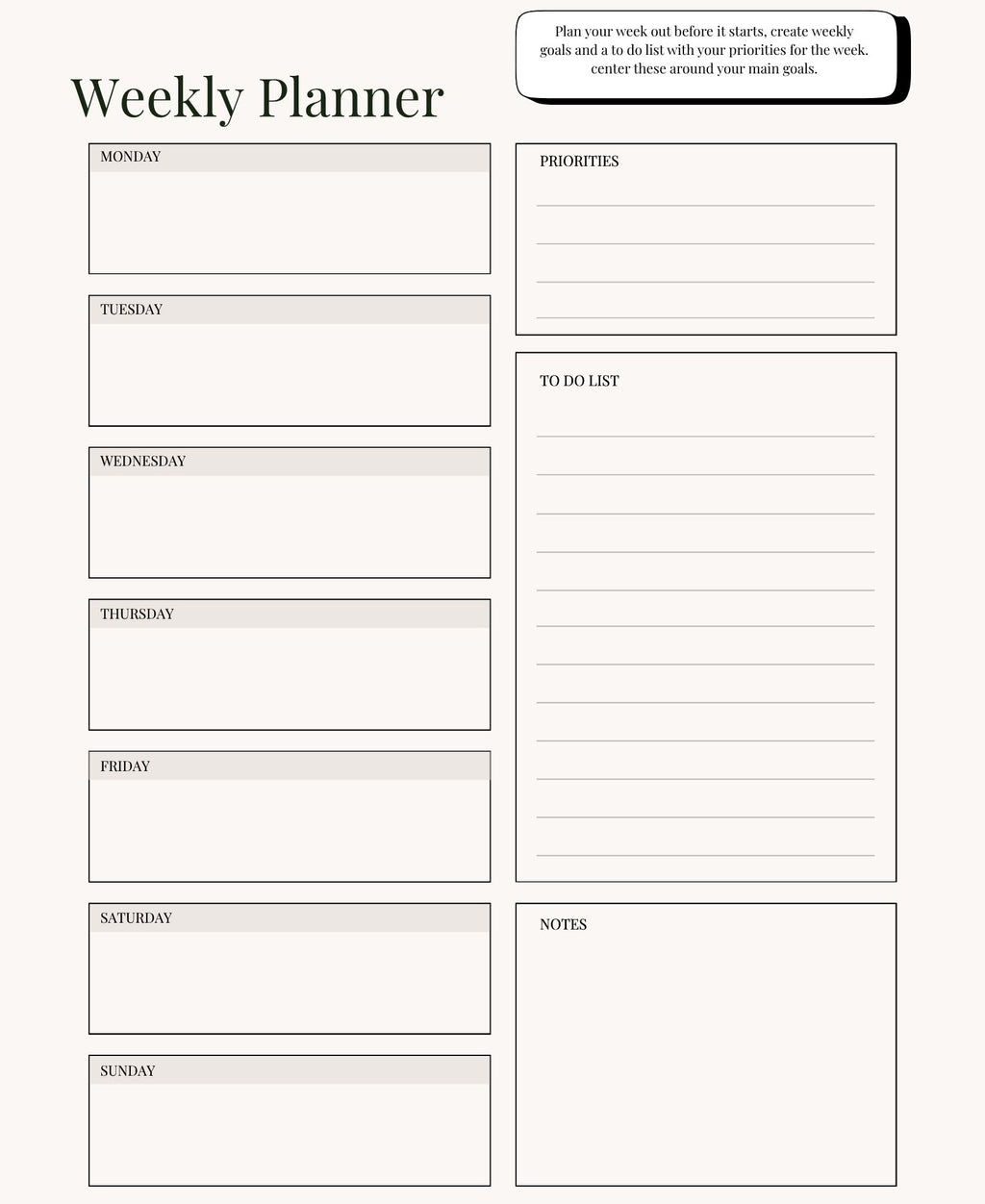 21 Day Reset Wellness Planner