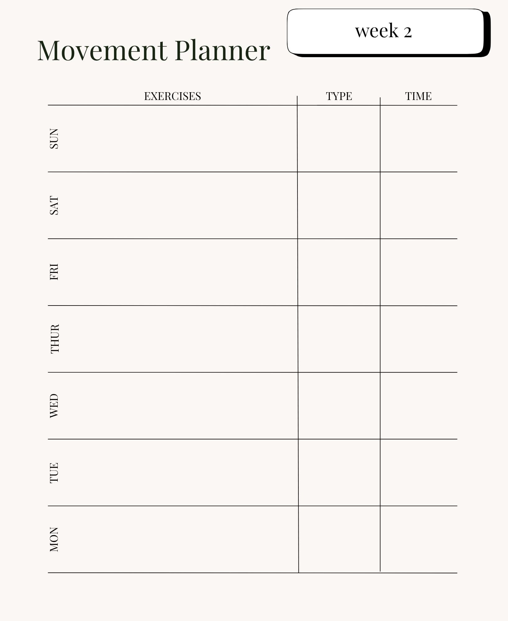 21 Day Reset Wellness Planner