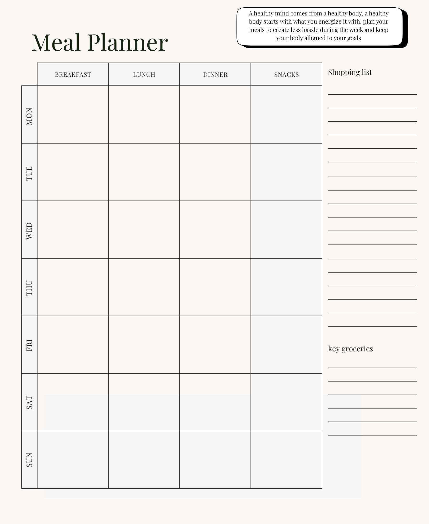 21 Day Reset Wellness Planner